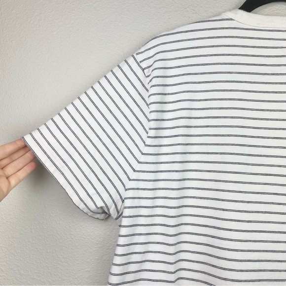 Madewell Men's Large Garment-Dyed Allday Crewneck Tee Stripes Lighthouse T-Shirt - Picture 11 of 16